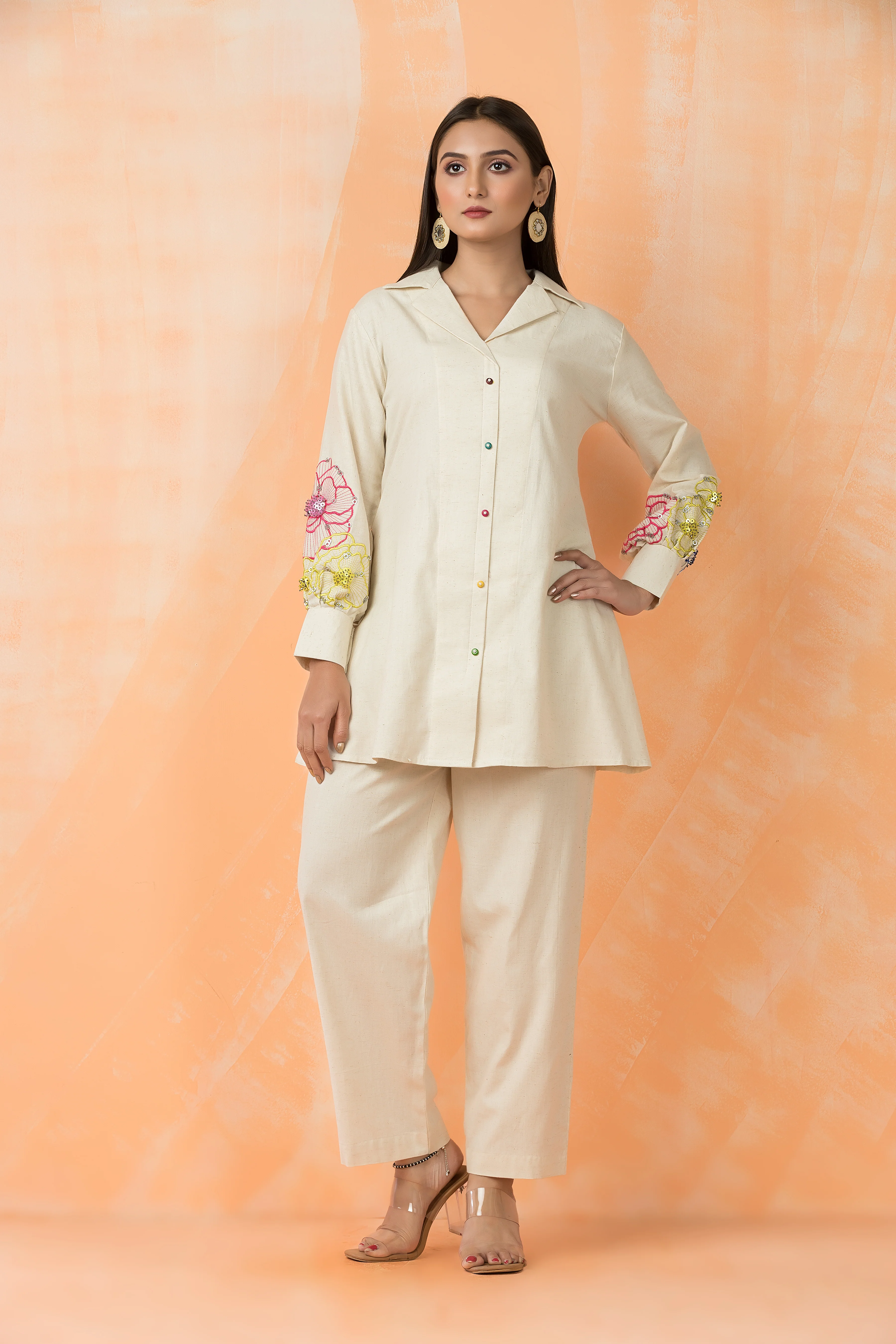 Niharika Daisy Handwork Co-ord Set - Image 5