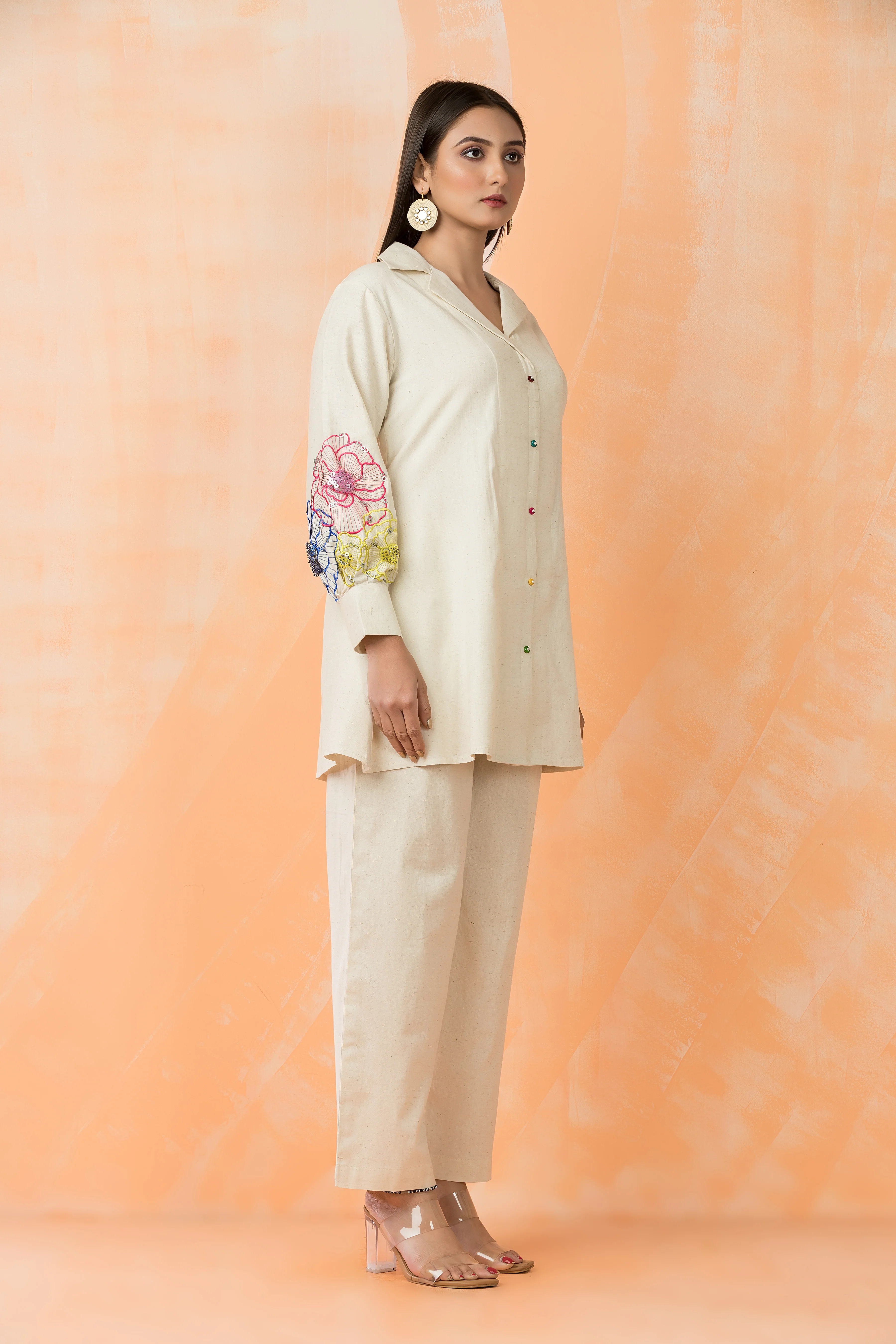 Niharika Daisy Handwork Co-ord Set - Image 7