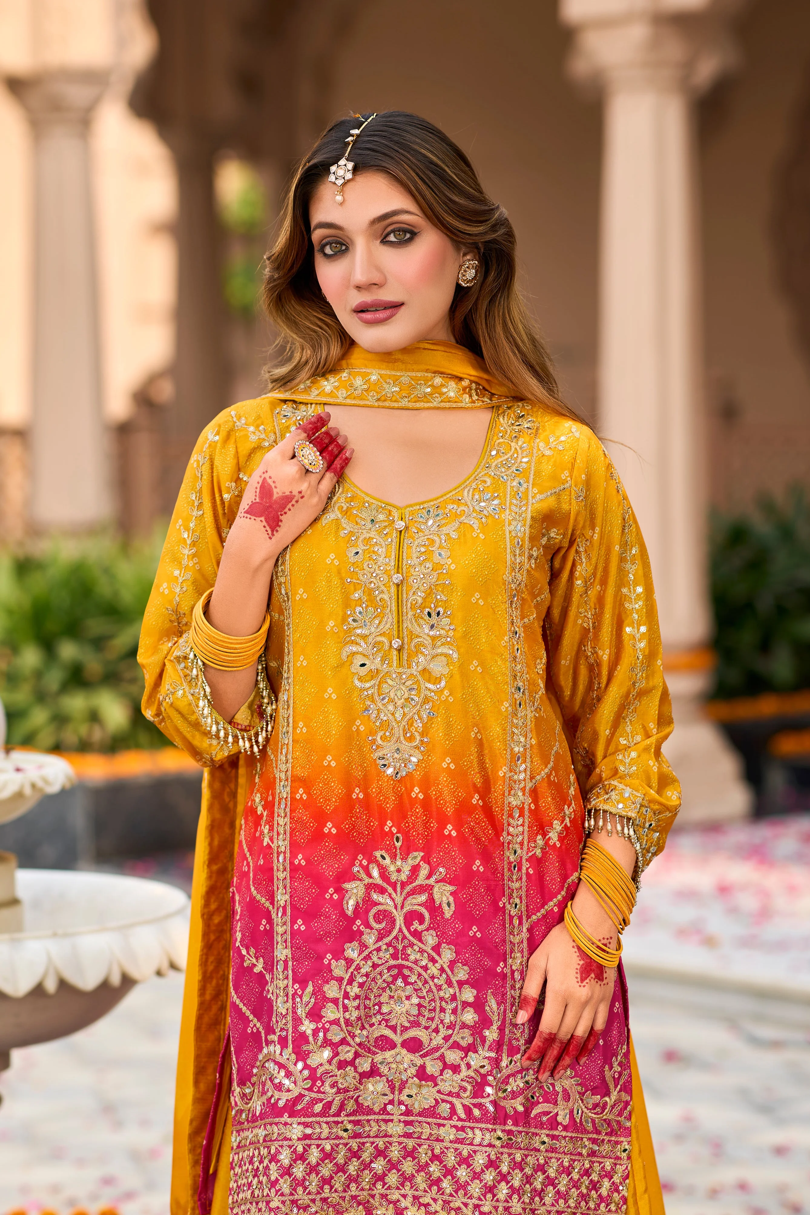 Chaitali Amber Full Heavy Work Suit Set - Image 2