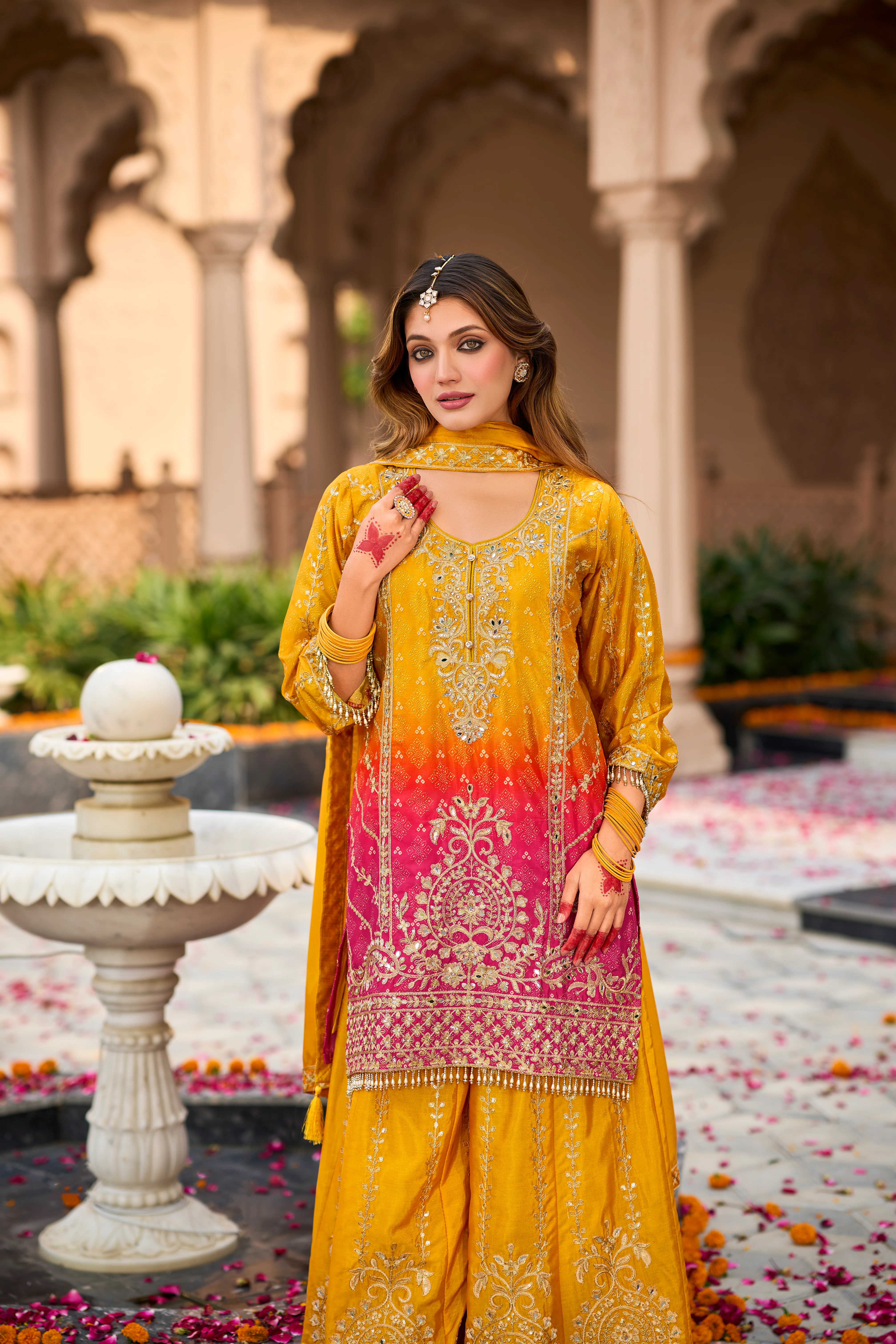 Chaitali Amber Full Heavy Work Suit Set - Image 3